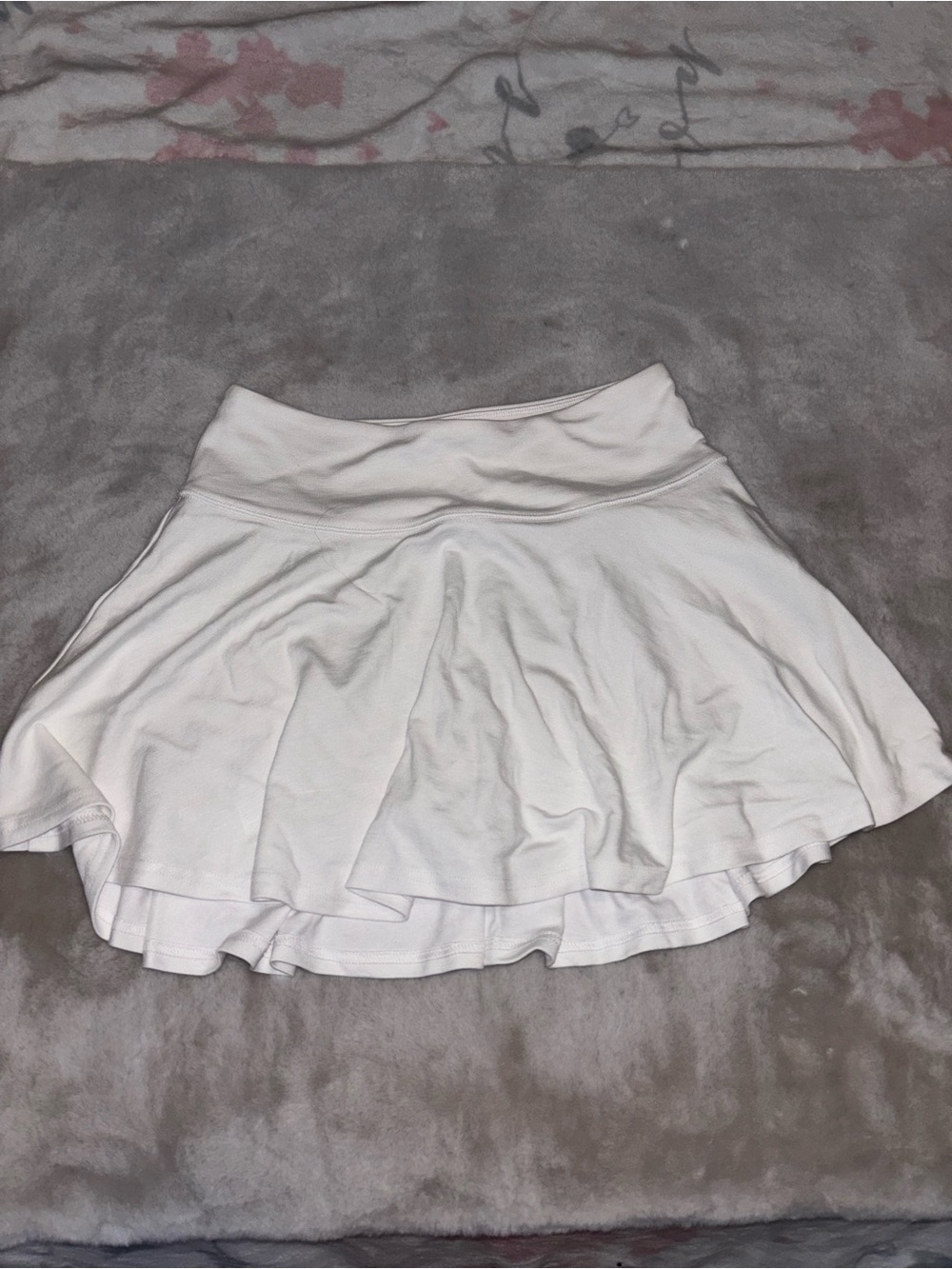 Hollister White Circle Skater Skirt